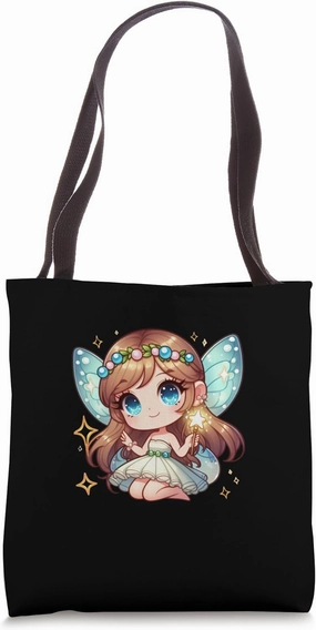AI-Generated wonderful Fairy Tote Bag