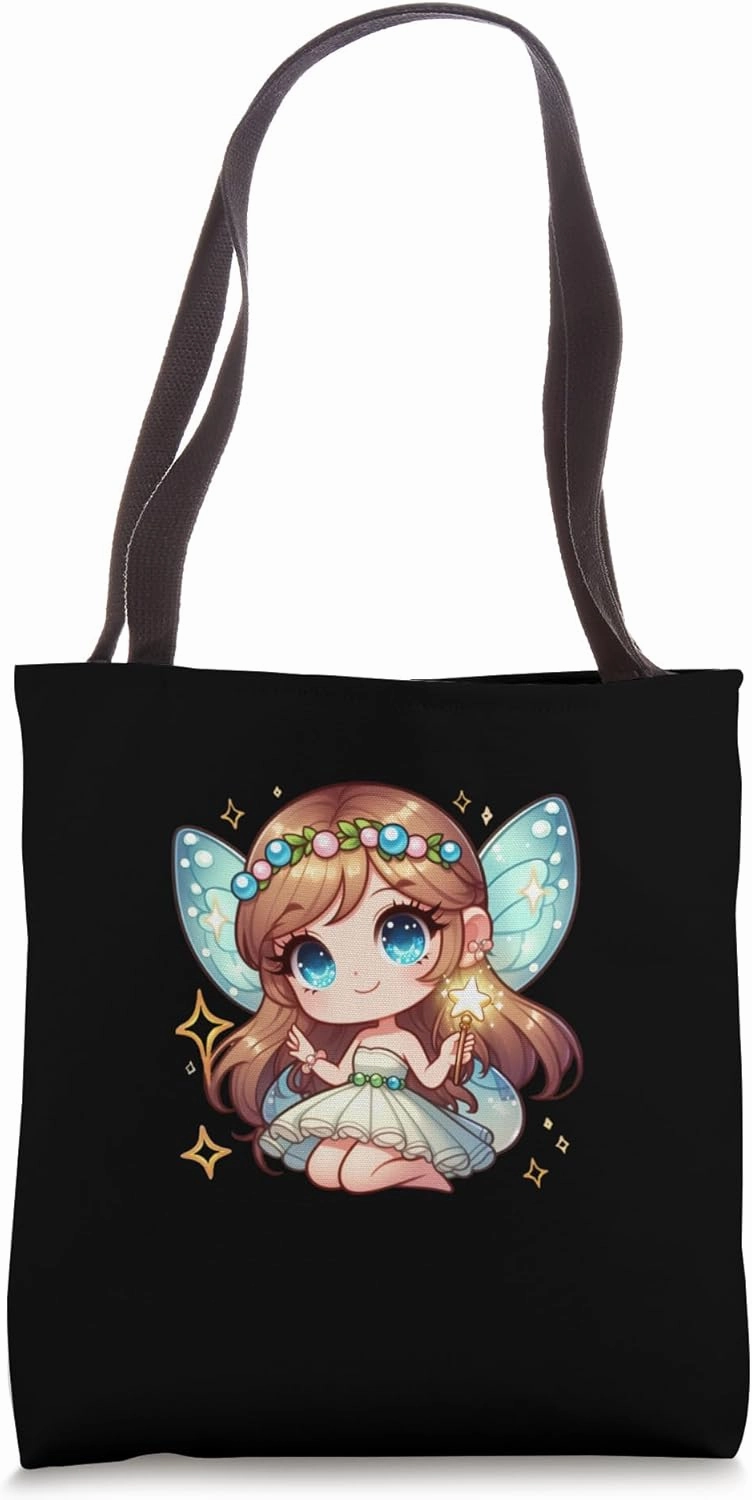 AI-Generated wonderful Fairy Tote Bag