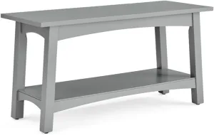 Alaterre Furniture Craftsbury 36 in. Wide Entryway Bench with Shelf, Dove Gray, Wood Accent Bench Seating for 2, Store Shoes & Bags, Perfect for Entryway, Dining or Living Room Furniture
