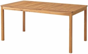 Alaterre Furniture, Okemo Acacia Wood Outdoor Dining Set, 63" W, Natural