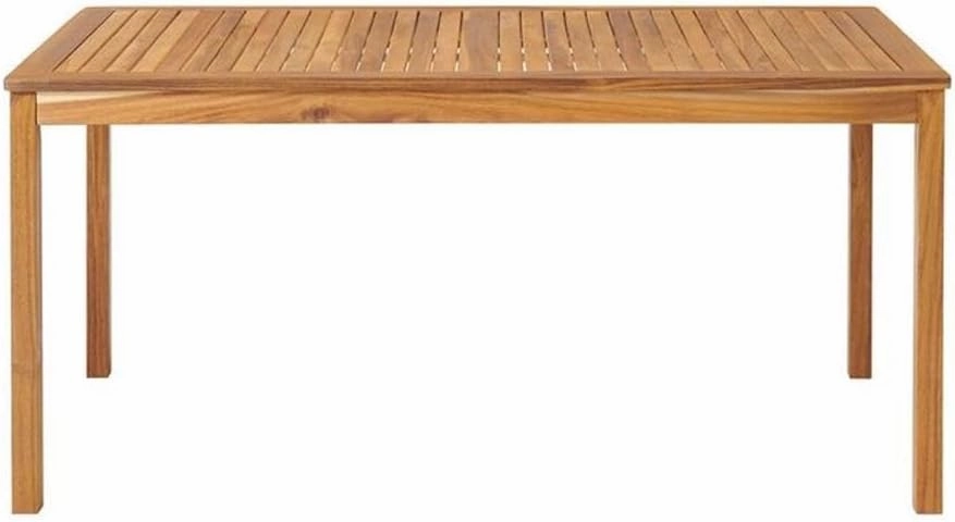 Alaterre Furniture, Okemo Acacia Wood Outdoor Dining Set, 63" W, Natural