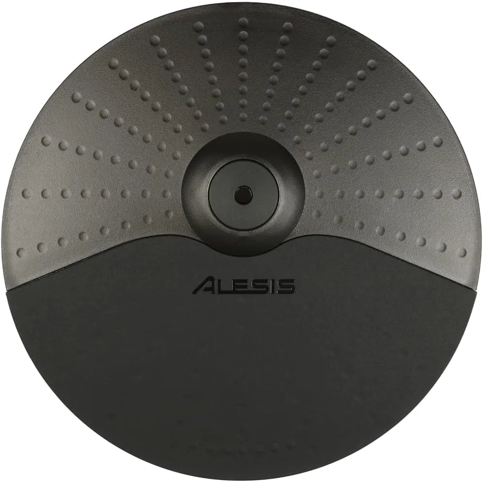 Alesis Surge/Command 10 Inch Cymbal with Choke, 21 Inch Cymbal Arm, Clamp and Silverline Audio 10ft Connection Cable Bundle