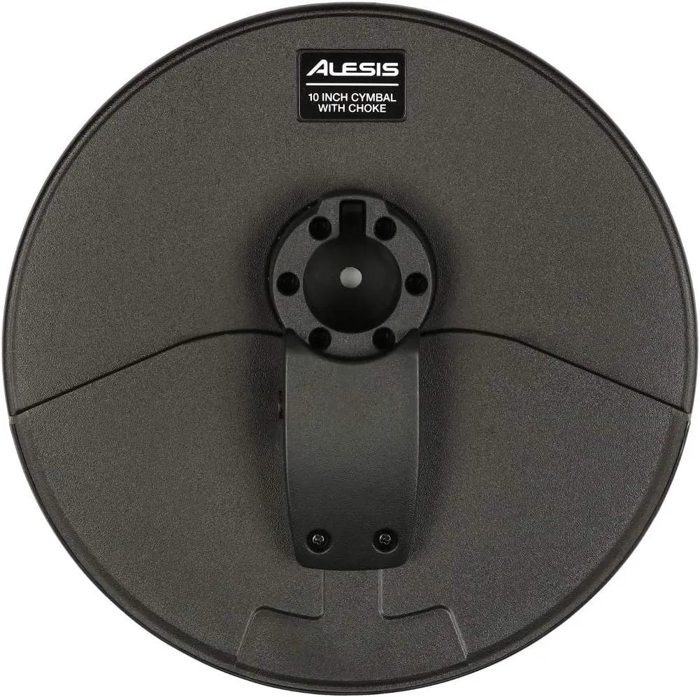 Alesis Surge/Command 10 Inch Cymbal with Choke, 21 Inch Cymbal Arm, Clamp and Silverline Audio 10ft Connection Cable Bundle