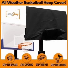 All-Weather Basketball Hoop Cover – Large (72" x 42") – Fits Goalrilla, Spalding, Lifetime, Silverback – Protects Backboard & Rim from Snow, Rain, UV – Made in USA
