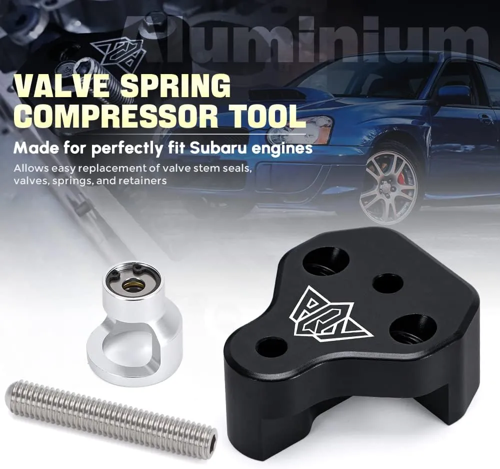Aluminum Valve Spring Compressor Tool DOHC Compatible with Subaru WRX STi Forester Legacy Outback Baja Black
