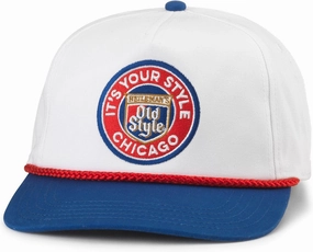 AMERICAN NEEDLE Old Style Beer Patch Unisex Adjustable Snapback Baseball Hat