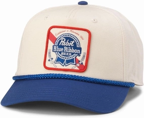 AMERICAN NEEDLE Pabst Blue Ribbon PBR Beer Patch Unisex Adjustable Snapback Baseball Hat