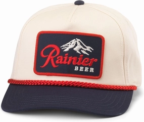 AMERICAN NEEDLE Rainier Beer Patch Unisex Adjustable Snapback Baseball Hat