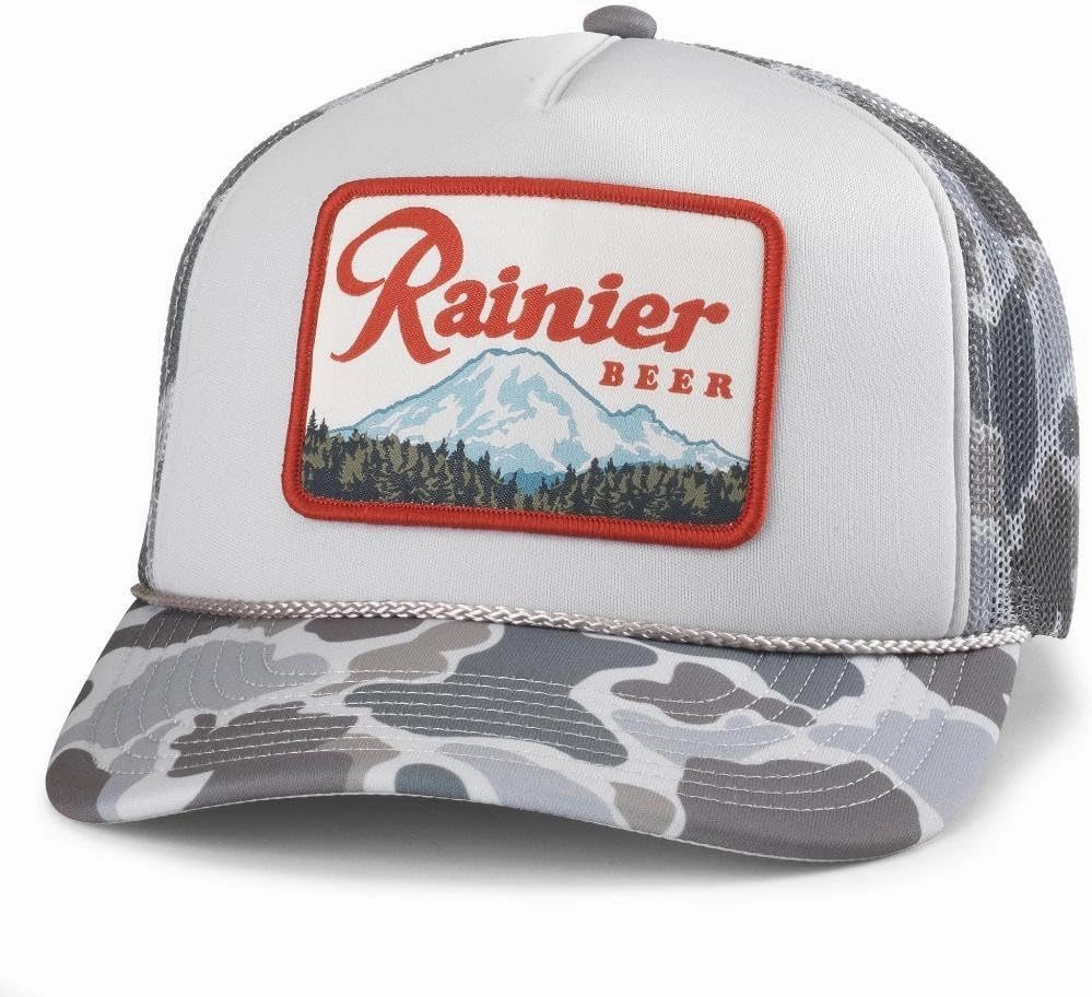 AMERICAN NEEDLE Rainier Beer Patch Unisex Adjustable Snapback Baseball Hat
