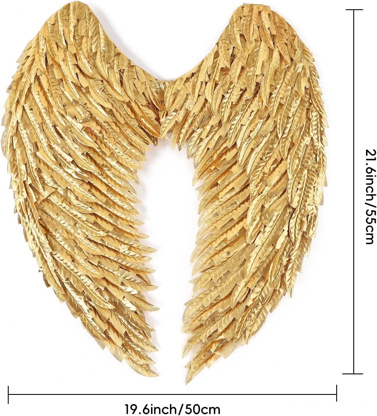 Angel Wings Costume Accessories - Realistic Wings for Adults, Lightweight Adjustable Fairy Wings for Halloween