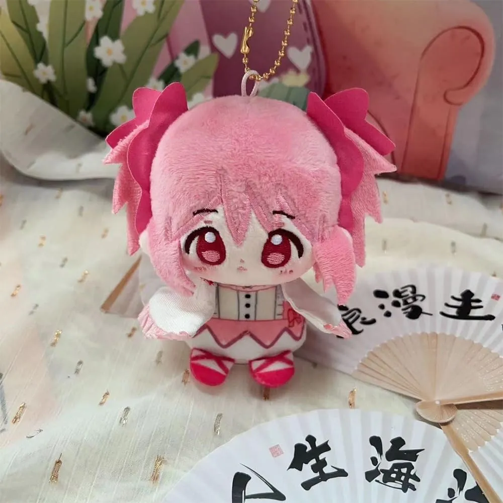 Anime Plush Kaname Madoka Figure Soft Stuffed Throw Pendent Figurine Cute Bags Charm Keychain Gifts 10cm