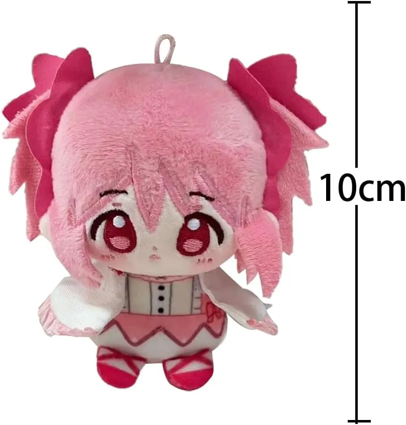 Anime Plush Kaname Madoka Figure Soft Stuffed Throw Pendent Figurine Cute Bags Charm Keychain Gifts 10cm