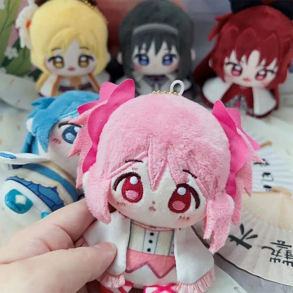 Anime Plush Kaname Madoka Figure Soft Stuffed Throw Pendent Figurine Cute Bags Charm Keychain Gifts 10cm
