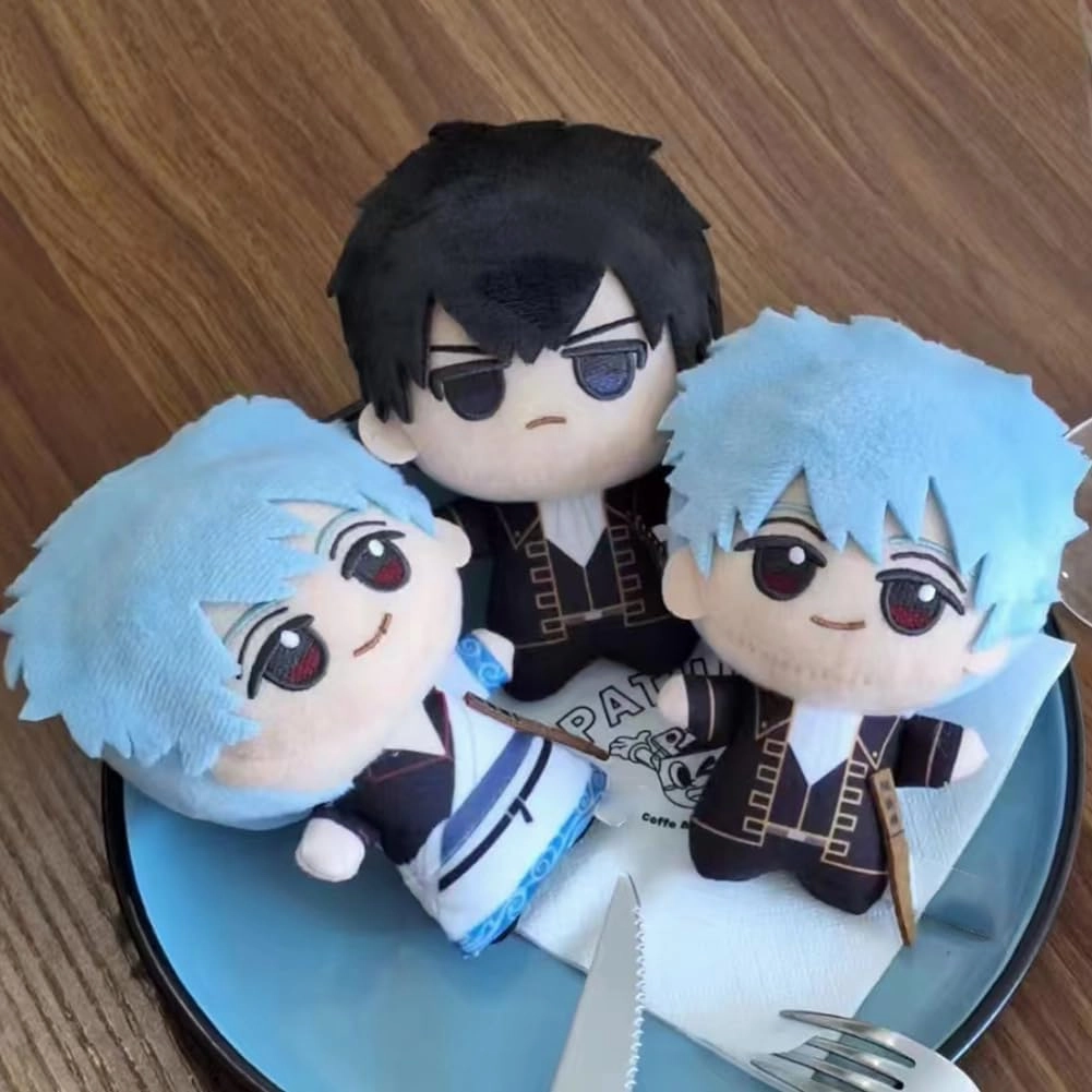 Anime Sakata Gintoki Figure Soft Throw Pillow Hijikata Toushirou/Kagura/Hijikata Toushirou Bag Pendant Decorations