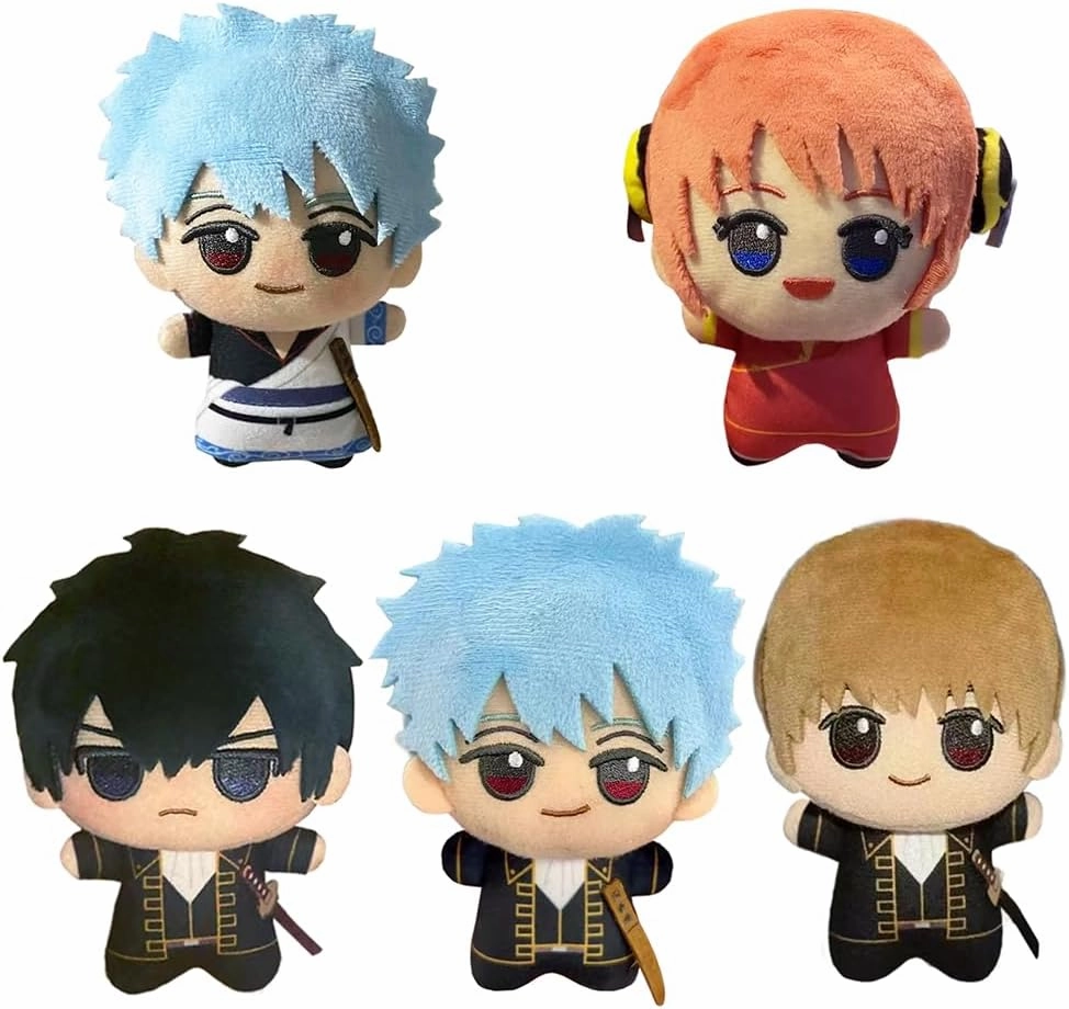 Anime Sakata Gintoki Figure Soft Throw Pillow Hijikata Toushirou/Kagura/Hijikata Toushirou Bag Pendant Decorations