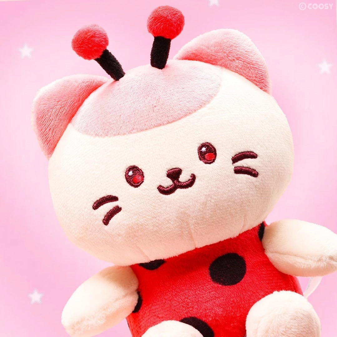 Anirollz Ladybug Fairy Kittiroll Plush – Soft & Adorable Lucky Spring Fairy Collection, Cute Stuffed Animal, Great Gift for Plush Collectors