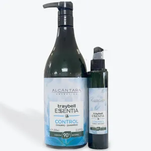 Anti Caspa SET Tratamiento Essentia Control Hair Care Set, Natural Shampoo 33.8 fl oz and Hair Tonic, Professional Vegan Formula. Anti-Dandruff set Treatment