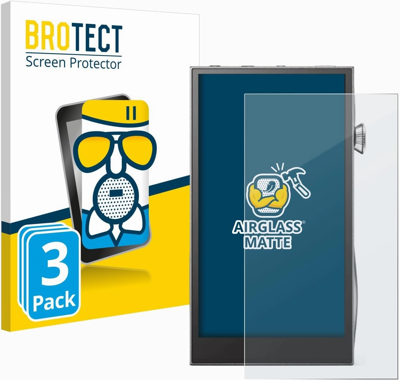 Anti-Glare Glass Screen Protector Matte compatible with Astell&Kern A&futura SE300 (3 Pack) - Anti-Scratch 9H Protection Film