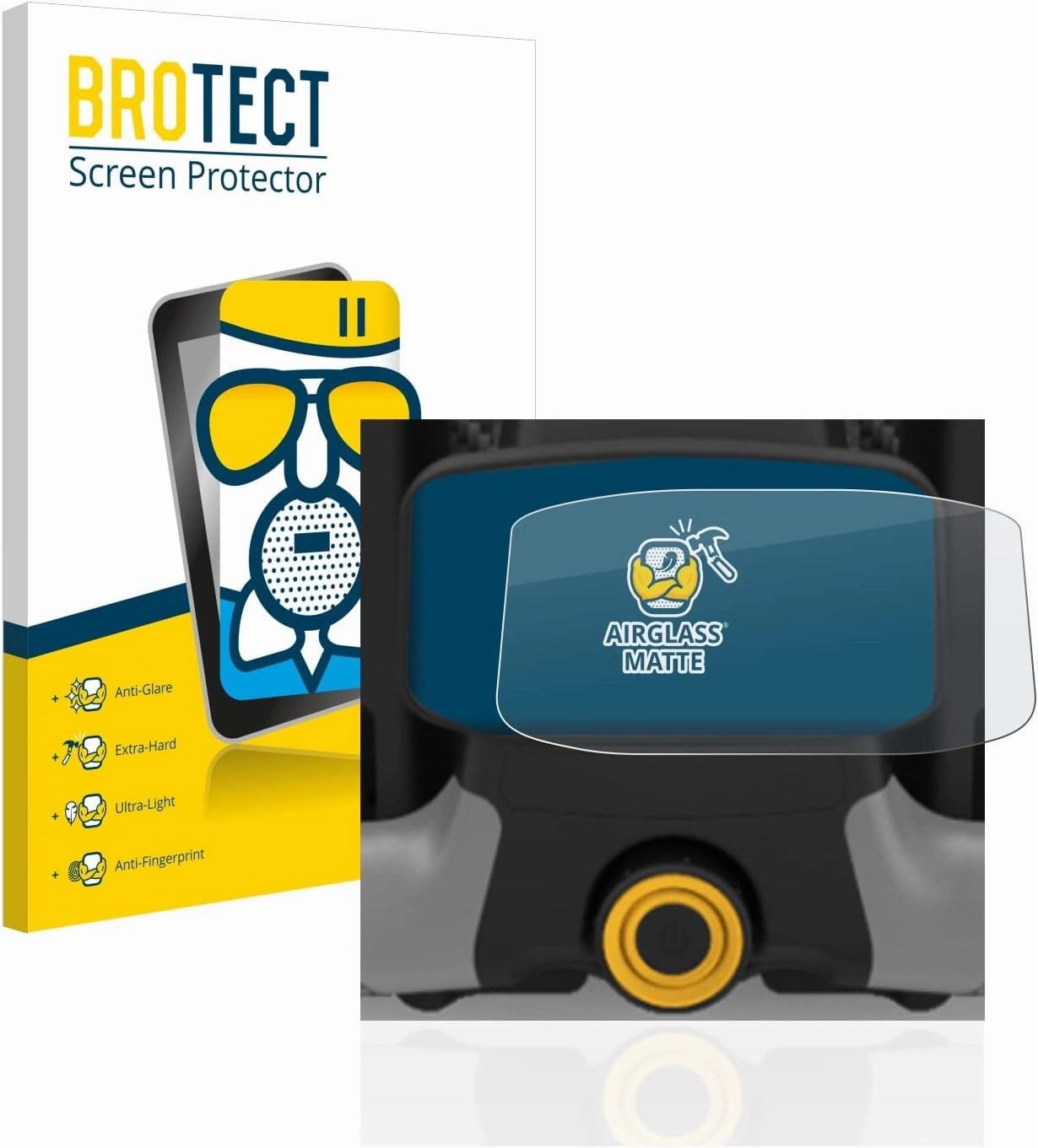Anti-Glare Glass Screen Protector Matte Compatible with PowaKaddy CT8 - Anti-Scratch 9H Protection Film