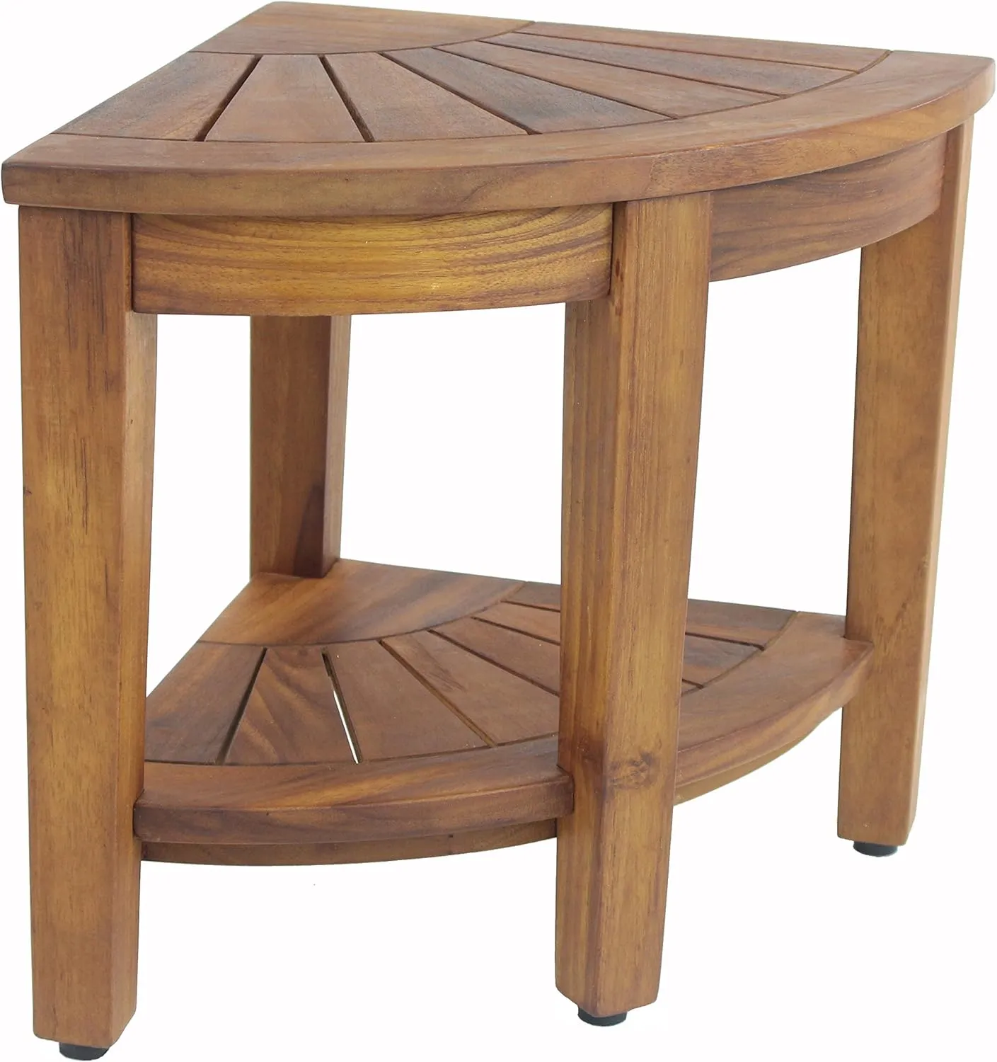 AquaTeak (Fully Assembled) The Original 15.5" Kai Corner Teak Shower Bench with Shelf