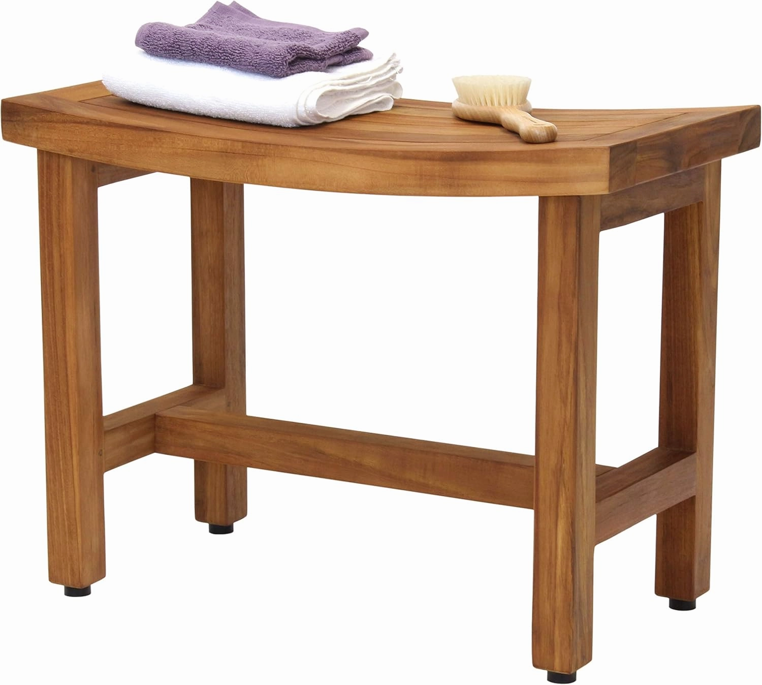 AquaTeak Patented 24" Sumba Lotus Teak Shower Bench