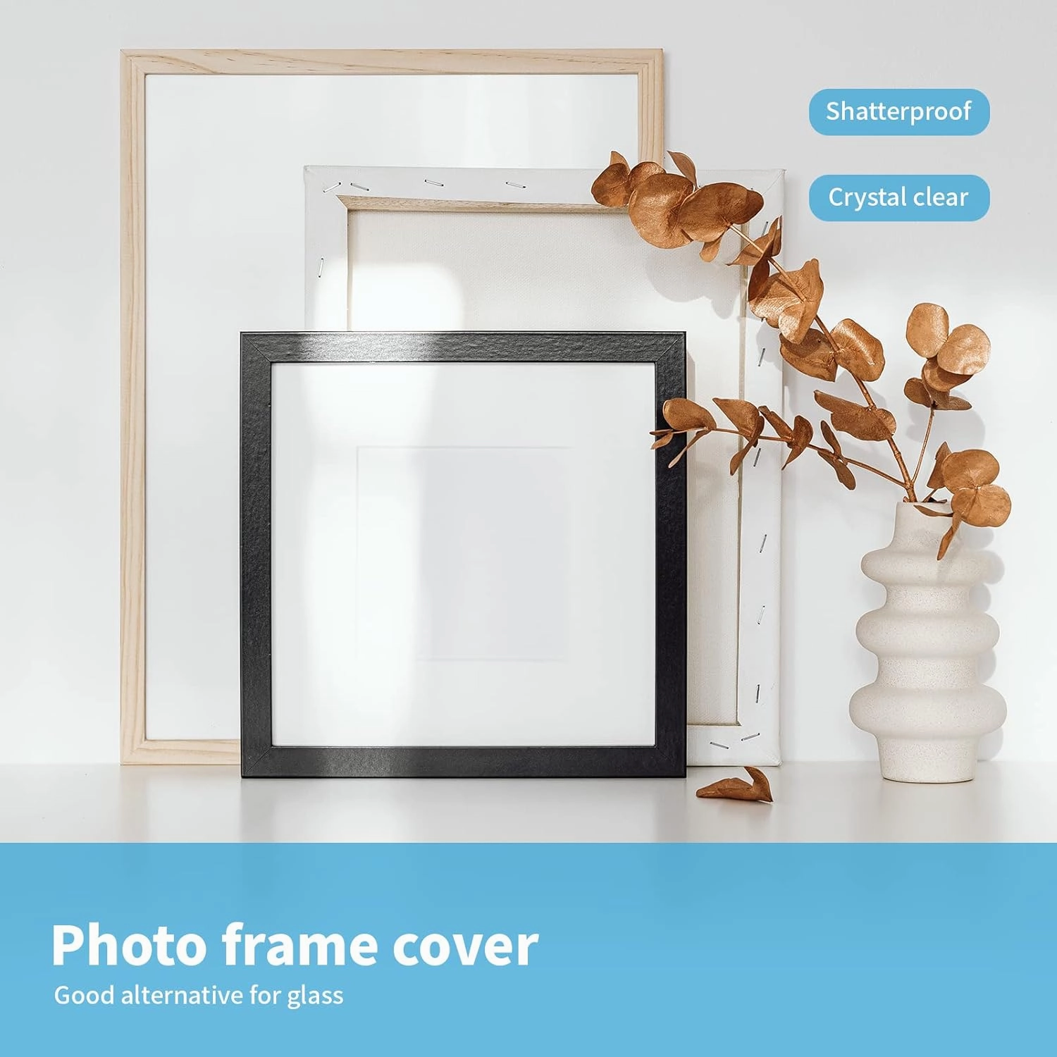 Art3d 10-Pack of 11×14" PET/Plexiglass Sheets, Transparent Clear Flexible Plastic Sheet Panels for Craft, Picture Frames, Sign Blank, DIY Display Project