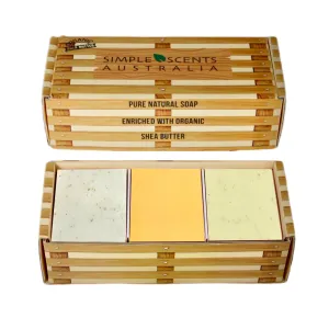 Assorted 6 PCS Natural Soap Bars, Assorted Down to Earth, 3.5oz Each Moisturizing French Triple Milled Soap Bars Enriched with Shea Butter, Pure Plant Oil Body Soap Bars