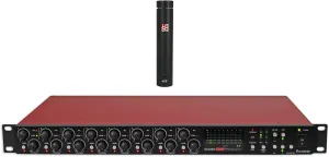 Audiosavings Bundle: Focusrite Scarlett OctoPre Dynamic 8-Channel Microphone Mic Preamp ADAT 192 kHz Bundle with Se Electronics sE8 Recording Condenser Microphone w/Gold Sputtered Diaphragm (2 Items)