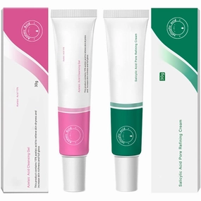 Azelaic Acid Cleansing Gel, Salicylic Acid Pore Refining Cream, Salicylic Acids Pore Shrinking Cream, Azelaic Acids Topical Gel (1set)