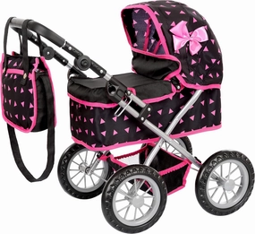 Baby Doll Stroller | Baby Doll Pram | Baby Doll Carriage - Stroller for Baby Dolls with Adjustable Handle (12.99-24.80 inches) | Babydoll Reborn Strollers | Model KP0261R