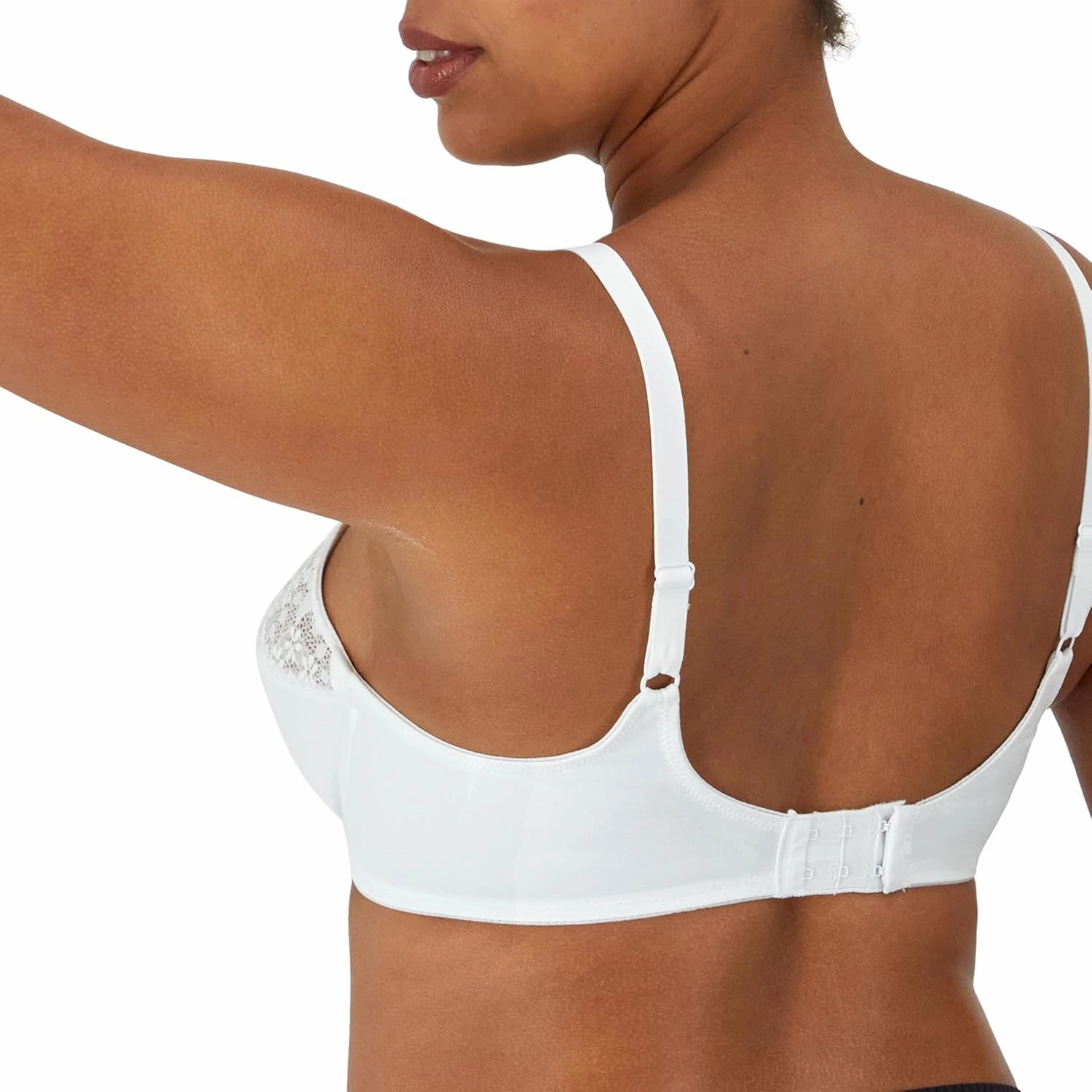Bali Women's Lilyette Minimizer Underwire Lace Trim, Microfiber Full Coverage Bra