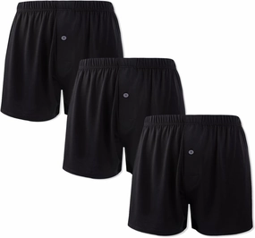 BAMBOO COOL Men's Boxers Short Boxer for Men Soft Comfortable Casual Breathable Underwear (3 Pack or 5 Pack)