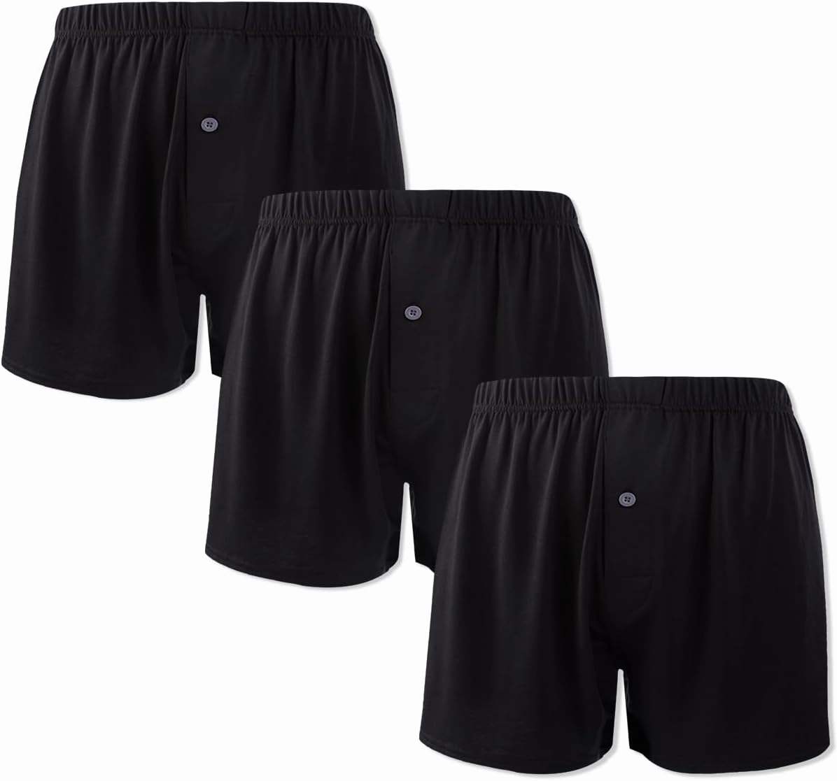 BAMBOO COOL Men's Boxers Short Boxer for Men Soft Comfortable Casual Breathable Underwear (3 Pack or 5 Pack)