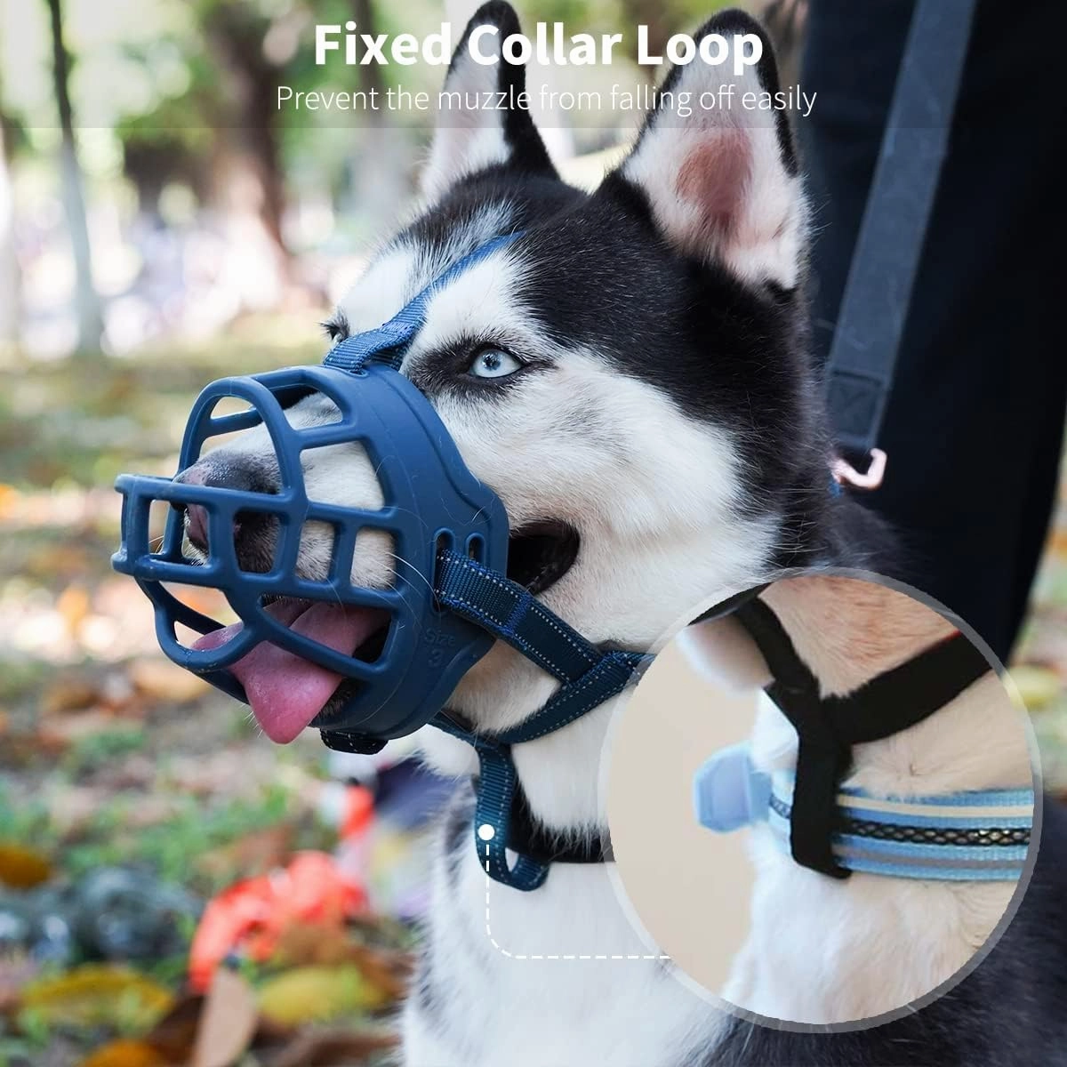 BARKLESS Dog Muzzle, Soft Basket Silicone Muzzle for Dogs, Best to Prevent Biting and Chewing, Breathable Cage Mouth Cover for Training, Allows Drinking and Panting, Used with Collar