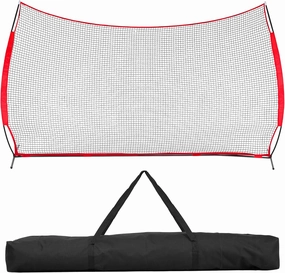 Barricade Backstop Net, Sturdy Sports Netting for Backyard Barrier, Soccer Backstop Net, Volleyball Backstop Net, Easy Quick Setup & Portable Design