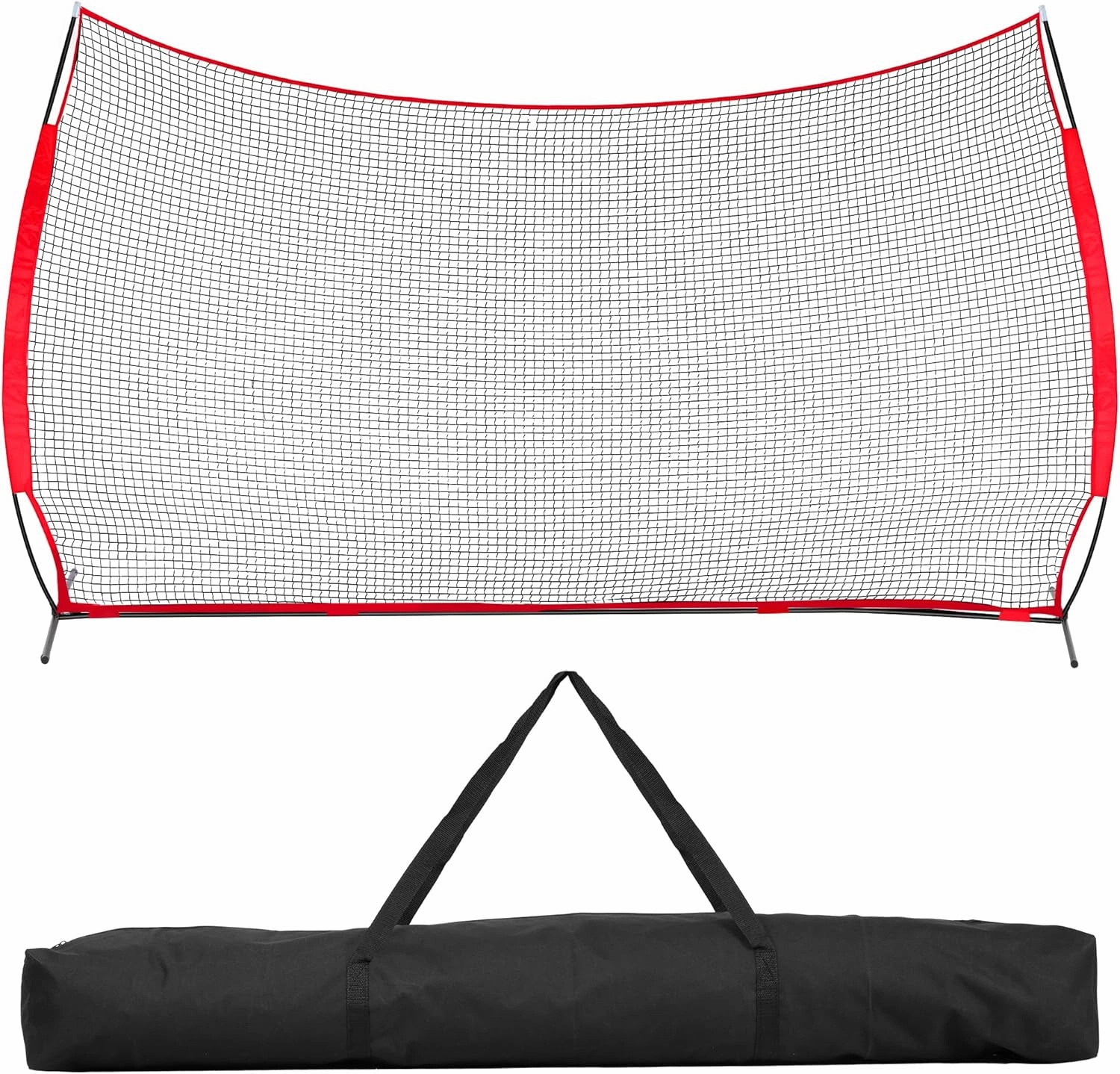 Barricade Backstop Net, Sturdy Sports Netting for Backyard Barrier, Soccer Backstop Net, Volleyball Backstop Net, Easy Quick Setup & Portable Design