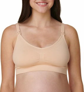 Basics by Bravado Women's Comfort Maternity Bra and Nursing Bra Adjustable, Seamless, S-XXL