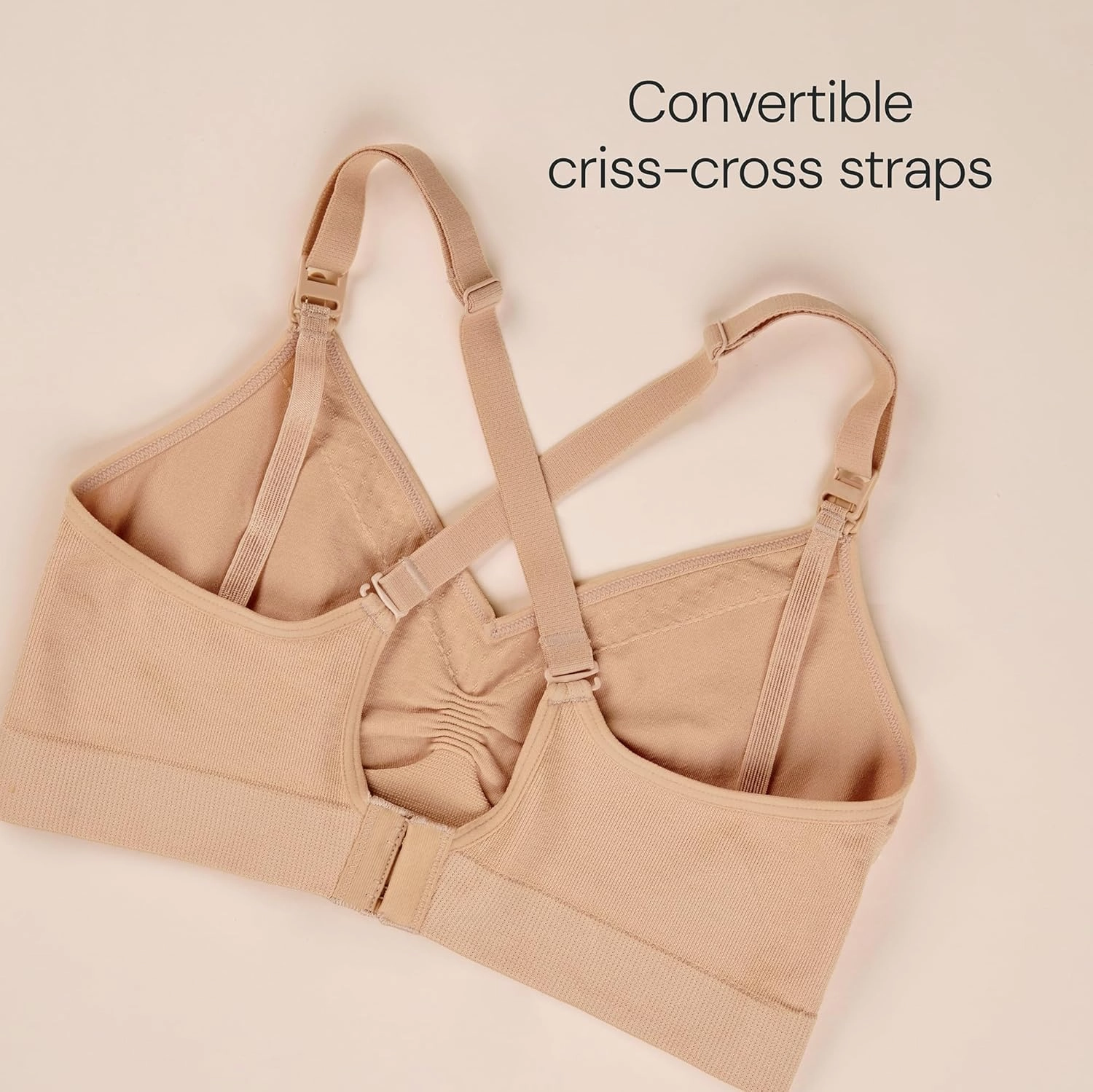 Basics by Bravado Women's Comfort Maternity Bra and Nursing Bra Adjustable, Seamless, S-XXL