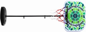 Basketball Hoop Portable Adjustable Basketball Hoop Backboard Pump Game Toy Basketball Toy for Boys Girls Indoor Outdoor 1. 2m