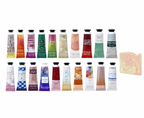 Bath & Body Works 3 Pack Assorted Hand Cream Set with a Himalayan Salts Springs Sample Soap