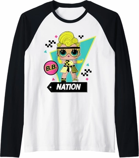 BB Nation Dance Doll Raglan Baseball Tee
