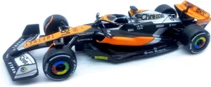 Bburago 1:43 2023 British GP F1MCL60#81 Oscar Alloy Racing Car 1/43 MCL60#81 Formula One Die Cast Adult Collection Vehicles Model Car