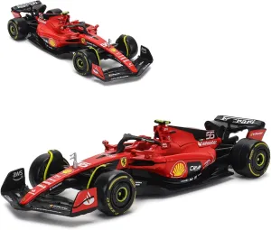 Bburago 2023 1/43 SF23#55 Racing Model Car for F1 Scuderia Ferrari 1:43 SF23#55 Sainz Alloy Car Die Cast Car Model Adult Gift (Standard version)