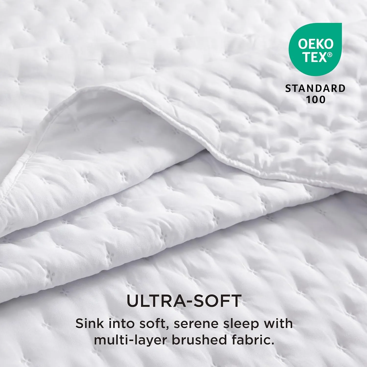 Bedsure Quilts Queen Size - Ultra Soft Queen Quilt Bedding Set for Modern Bedroom Decor, White Summer Bedspread Coverlet with 2 Pillow Shams, Lightweight All-Season Comforter 90x96 Inch