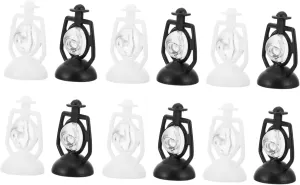 BESPORTBLE 3sets Doll House Miniatures DIY Lanterns Kerosene Lamps Retro Mini Lantern Models Photo Props 12pcs*3