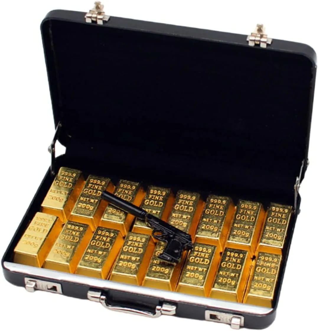 BESPORTBLE Mini Suitcases for Dollhouse 18pcs Miniature Bar Suitcase Mini Bricks Decoration Lightweight