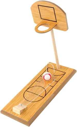 BESPORTBLE Portable Wooden Basketball Game Set Mini Tabletop Fun for Indoor Outdoor Play for Office Travel Enhances Hand Eye Coordination Great Adults