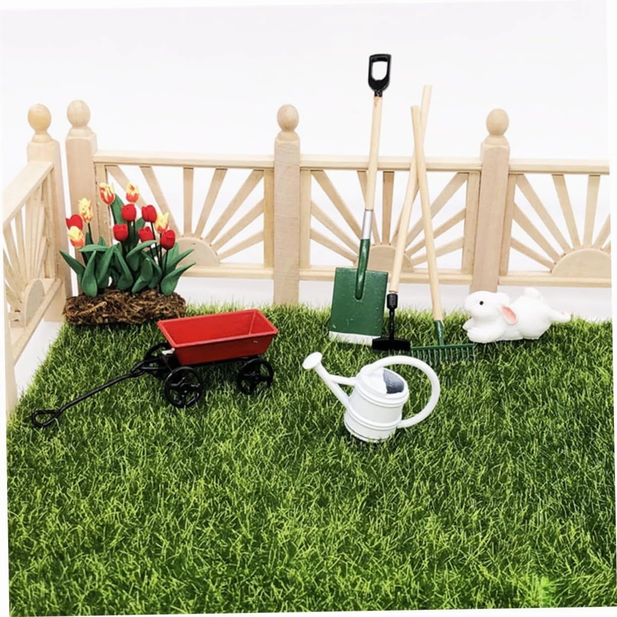 BESPORTBLE 4 Sets Scale Dollhouse Accessory Creative Micro Garden Decor for Lightweight Materials for DIY Lovers and Hands Fun