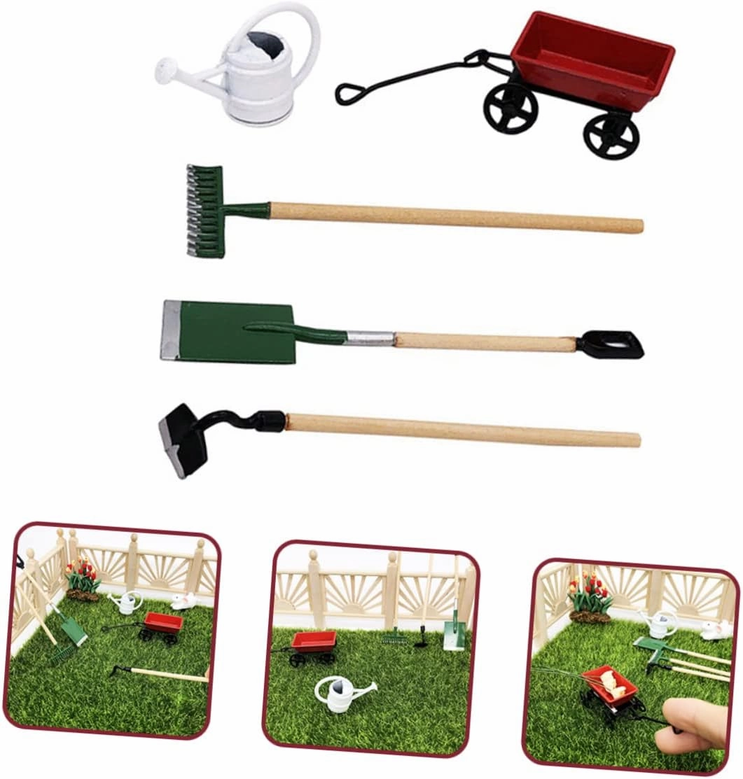 BESPORTBLE 4 Sets Scale Dollhouse Accessory Creative Micro Garden Decor for Lightweight Materials for DIY Lovers and Hands Fun