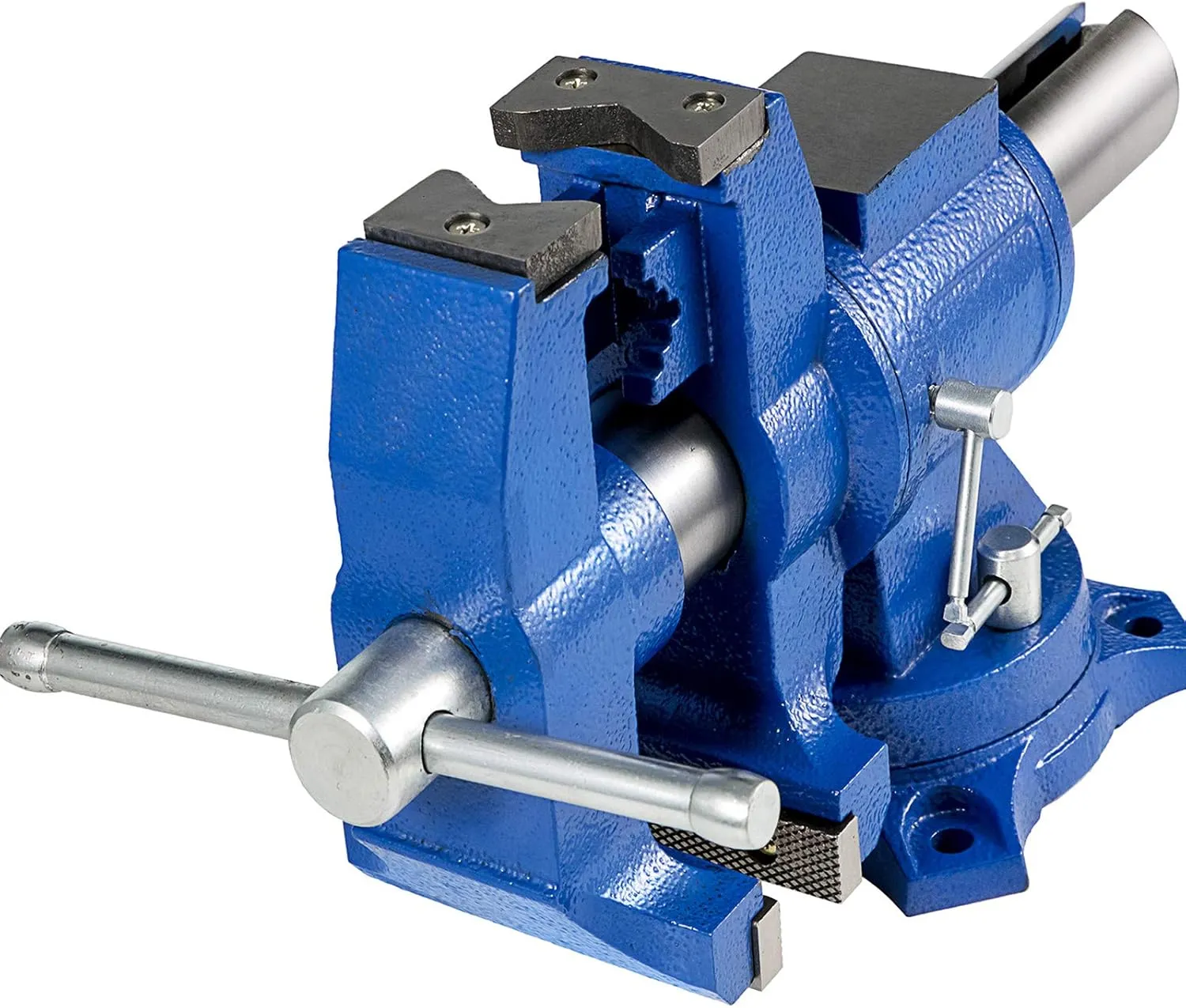 BestEquip 6" Heavy Duty Bench Vise, Double Swivel Rotating Vise Head/Body Rotates 360°,Pipe Vise Bench Vices 30Kn Clamping Force,for Clamping Fixing Equipment Home or Industrial Use